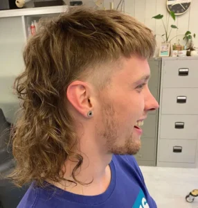 80s Mullet With Burst Fade
