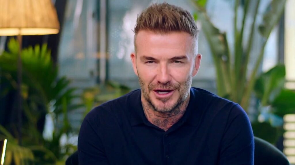 David Beckham burst fade hairstyle