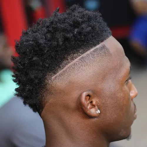 Skin Fade with Curly Top