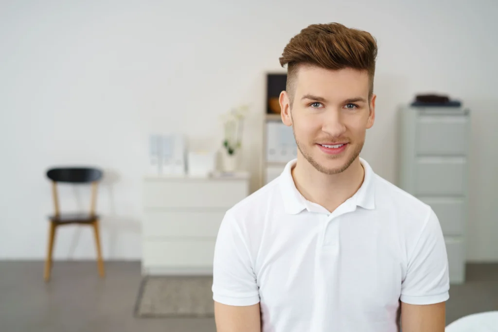 oval face shape men hairstyle