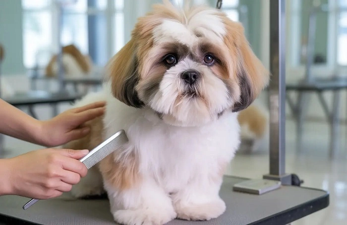 Shih Tzu Hair Cut 1