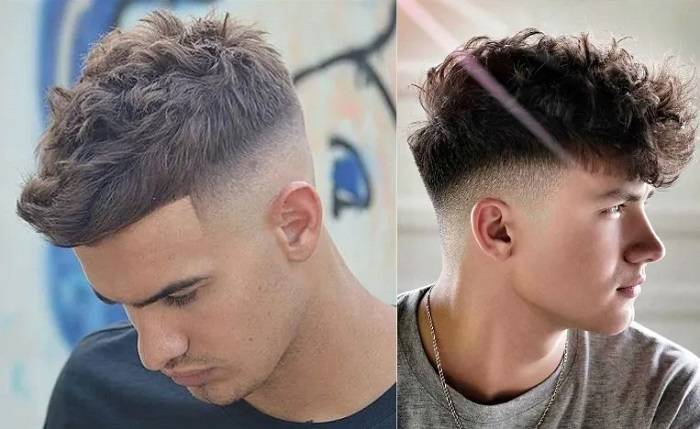 Mid Taper Fade Curly Hair 1